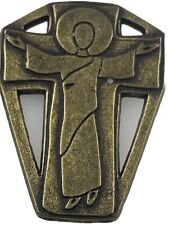 Vintage Romans 6:5 Jesus Resurrection Bronze Tone Medal Pocket Token picture
