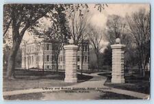 Baldwin Kansas KS Postcard Library And Roman Gateway Baker University 1920 Trees picture