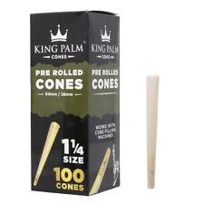 King Palm | 1 1/4 Size | Pre-rolled Cones Holds 0.75 Gram | 100 Pack Tower Box picture