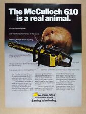 1980 McCulloch Pro Mac 610 Chain Saw vintage print Ad picture