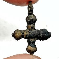 RARE Authentic Medieval Crusader Bronze Cross Artifact Circa 1095-1492 AD * C picture