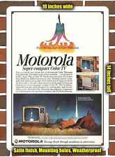 Metal Sign - 1966 Motorola Super-Compact Color Televisions- 10x14 inches picture