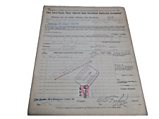 MARCH 1916 NEW HAVEN RAILROAD FREIGHT BILL OF LADING HARTFORD CONNECTICUT picture