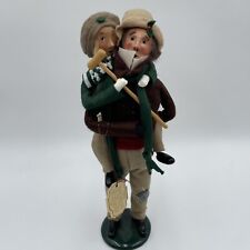 Vintage 1990 Byers Choice A Christmas Carol Bob Cratchit and Tiny Tim Carolers picture