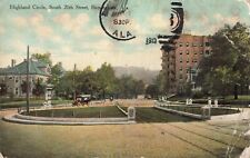Highland Circle, South 20th Street, Birmingham, Alabama AL - 1910 Vintage PC picture