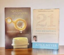 2 Christian Books 21 Ways to Finding Peace & Random Moments Of Grace Joyce Meyer picture
