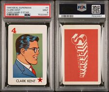 RARE VINTAGE 1966 IDEAL SUPERMAN CLARK KENT CARD GAME ROOKIE PSA 9 MINT picture