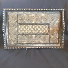 Vintage Hand Carved African Wood Tray 14 1/4