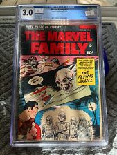 MARVEL FAMILY #83 CGC 3.0 Skull Cover Fawcett Golden Age Comic picture