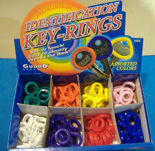200 PIECE COLORED KEY RING IDENTIFIER DISPLAY KIT picture