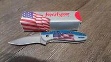 Kershaw Scallion 1620FLG American flag knife w/ box & paperwork rare & mint picture