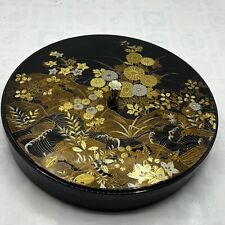 VTG MCM Hida Shunkei Lacquerware Sushi Divided Removable Serving Dish Tray Japan picture