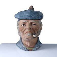 c1890  St Malo Terracotta Tobacco Jar Scottish Man picture