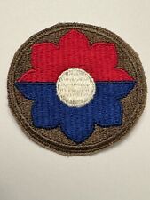 US Army Patch 9th Infantry Division Embroidered Military Badge Vintage Insignia picture