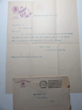 1895 Monarch Cycle Mfg. Co. Letter w/Original Envelope picture