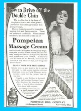 1906 woman double chin cream AMAZING AD of quackery for women UNBELIEVEABLE picture