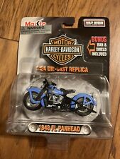 Maisto 1:24 Die Cast Replica Harley Davidson 1948 FL Panhead Motorcycle New picture