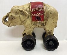 Vintage Jumbo the Elephant Cast Iron Bank--  Circus Decor picture