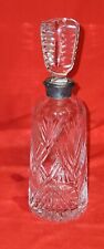 Vintage Glass Decanter with Metal Collar picture
