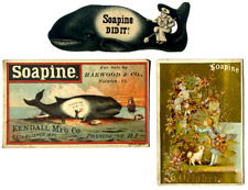 Soapine Victorian 1800s Trade Cards Whale Die Cut picture
