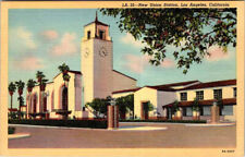 Postcard TRAIN STATION SCENE Los Angeles California CA AN0314 picture