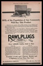 1922 The Rawplug Company New York Rawplugs Wood Screw Outfit Vintage Print Ad picture