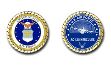 US Air Force AC-130 Hercules Aircraft Challenge Coin Officially Licensed picture