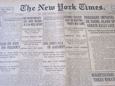 1919 OCT 18 NEW YORK TIMES - MAYNARD BREAKS RECORD IN 738 MILE SPURT - NT 6405 picture