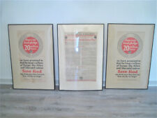 Lot of 3 Original WWI Posters, America's Food Pledge & Program for Public Eating picture