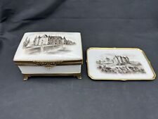 Rare 1954 FRENCH LE TALLEC PARIS FOOTED BOX W/ TRAY picture