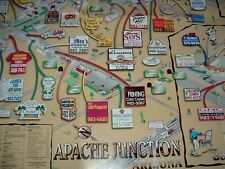 Apache Junction Arizona Foldout Poster Style Business Map, 2003, pre-owned  picture