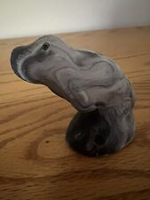 Cook Company Fine Art Sculpture Cultured Grey Marbled Onyx Manatee picture