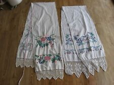 Two Antique UKRAINIAN RUSHNYK RUSHNIK UKRAIN Cherkas Old Hand Embroidery Towel m picture
