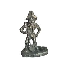 VINTAGE GOLD MINER WITH SHOVEL FIGURINE FOOLS GOLD FLAKES (IRON PYRITE) picture