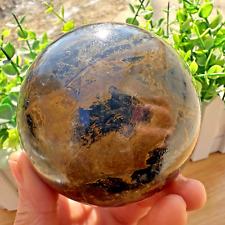 510g Natural Rare Pietrsite Quartz Sphere Crystal Energy Ball Reiki Healing Gem picture