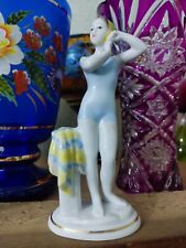 Made in USSR . Soviet Porcelain LFZ. 1960.Figurine Young Bather  Swimmer  Girl . picture