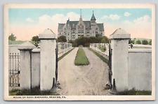 Postcard Reading, Pa Pennsylvania House of Good Shepherd Entrance A150 picture