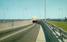 Postcard VA Hampton Roads Bridge Tunnel Virginia Chrome Vintage PC f1628 picture