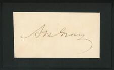 ASA GRAY (1810-1888) autograph cut | Botanist - signed Darwiniana large auto picture