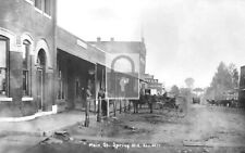 Main Street View Spring Hill Kansas KS Reprint Postcard picture