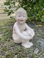 Rare 11” Heubach Baby Boy Naked German Bisque Piano Baby picture