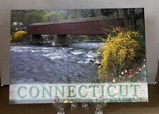 Postcard Connecticut West Cornwall CT Covered Bridge Housatonic River picture
