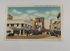Vintage  Postcard - Looking North On Franklin Street  - Tampa  Florida - picture