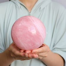 4.35LB Natural Rose Quartz Ball Crystal Reiki Quartz Sphere Energy Repair Gift picture