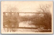 Pierce Nebraska~Wagon Bridge Over North Fork Elkhorn River~c1915 RPPC picture