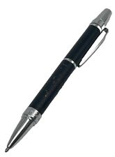 Cross Nile Ballpoint Pen Satin Black & Silver Trim Used Works See picture