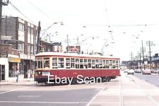 Original 35mm Kodachrome Slide TTC Toronto Trolley Street Scene 1978 picture