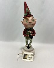 Christmas Elf Figurine by Debra Schoch for Bethany Lowe Hop Hop Jingle Boo Pixie picture