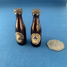 Two Vintage Miniature Bass Pale Ale Beer Bottles picture