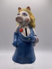 VINTAGE Miss Piggy Bank 1970 Muppets Sigma Taste Seller Japan Porcelain Figurine picture